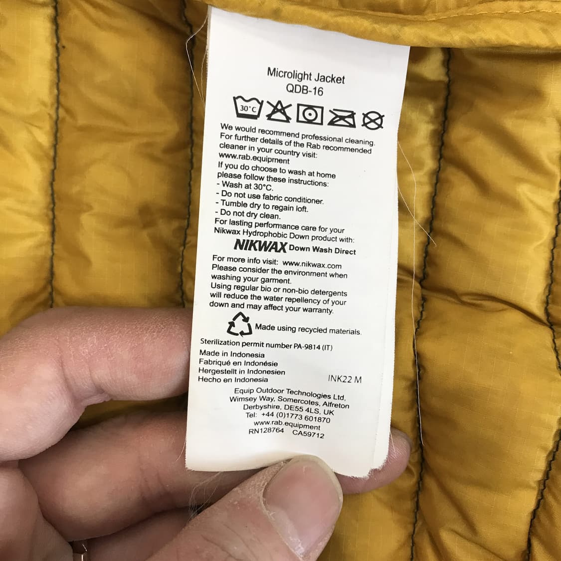 RAB 랩 마이크로라이트 퍼텍스퀀텀 경량패딩 [105] 상품이미지5