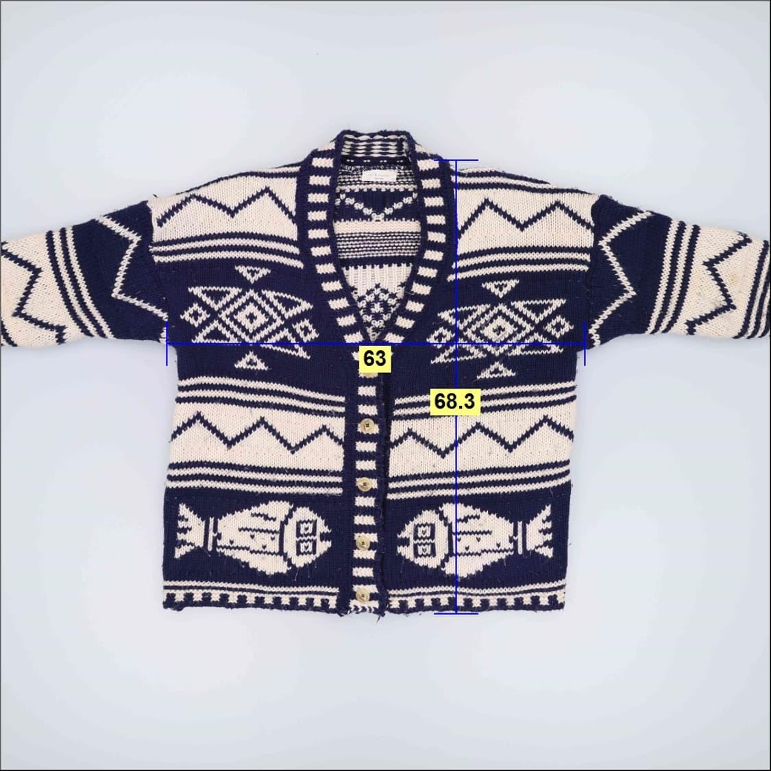 F 빈티지 패턴 가디건 0330H1 상품이미지5