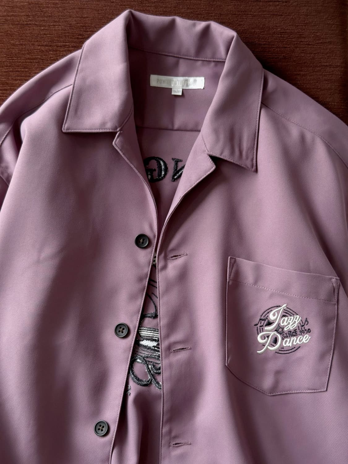 Poly twill fabric design stitch shirt 상품이미지7