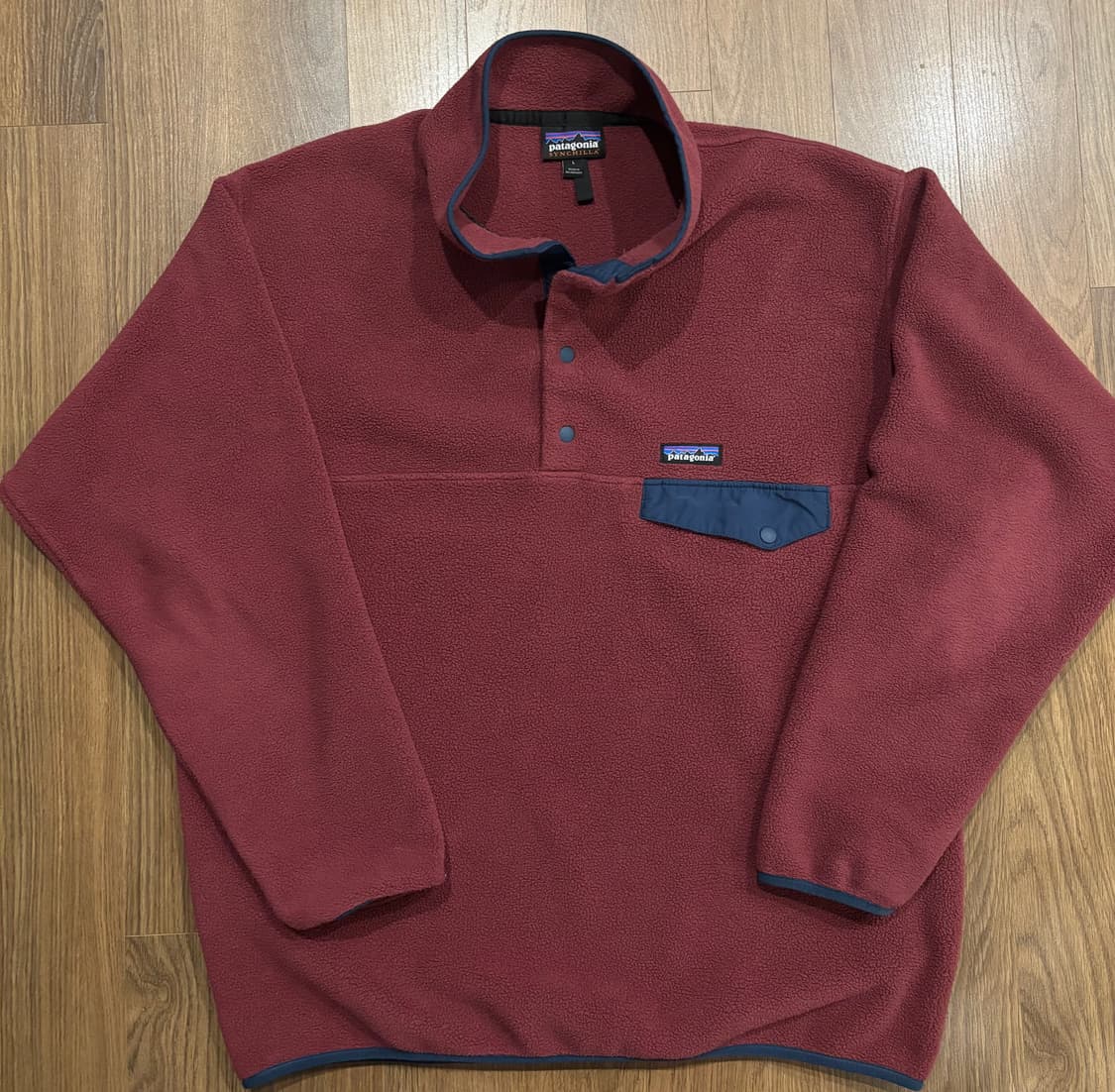 파타고니아 헤비웨이트 신칠라 버건디 L사이즈 상품이미지5