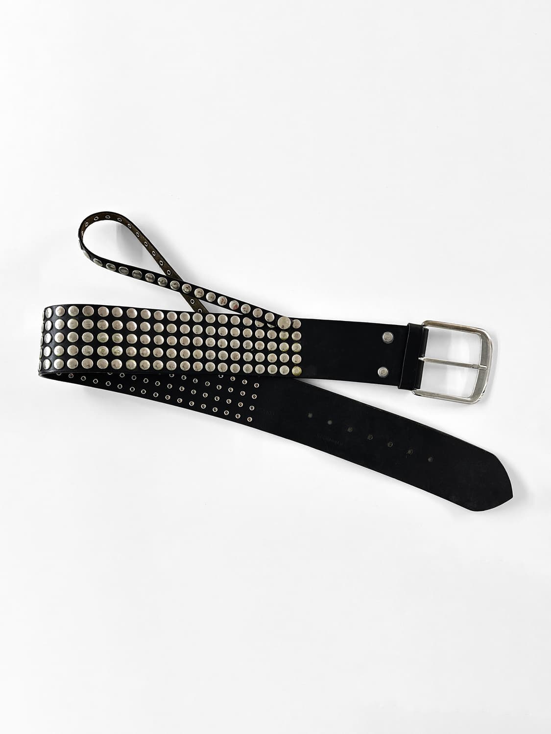 (Rare) A.F. VANDEVORST 더블 레이어 스터드 레더 벨트 상품이미지1