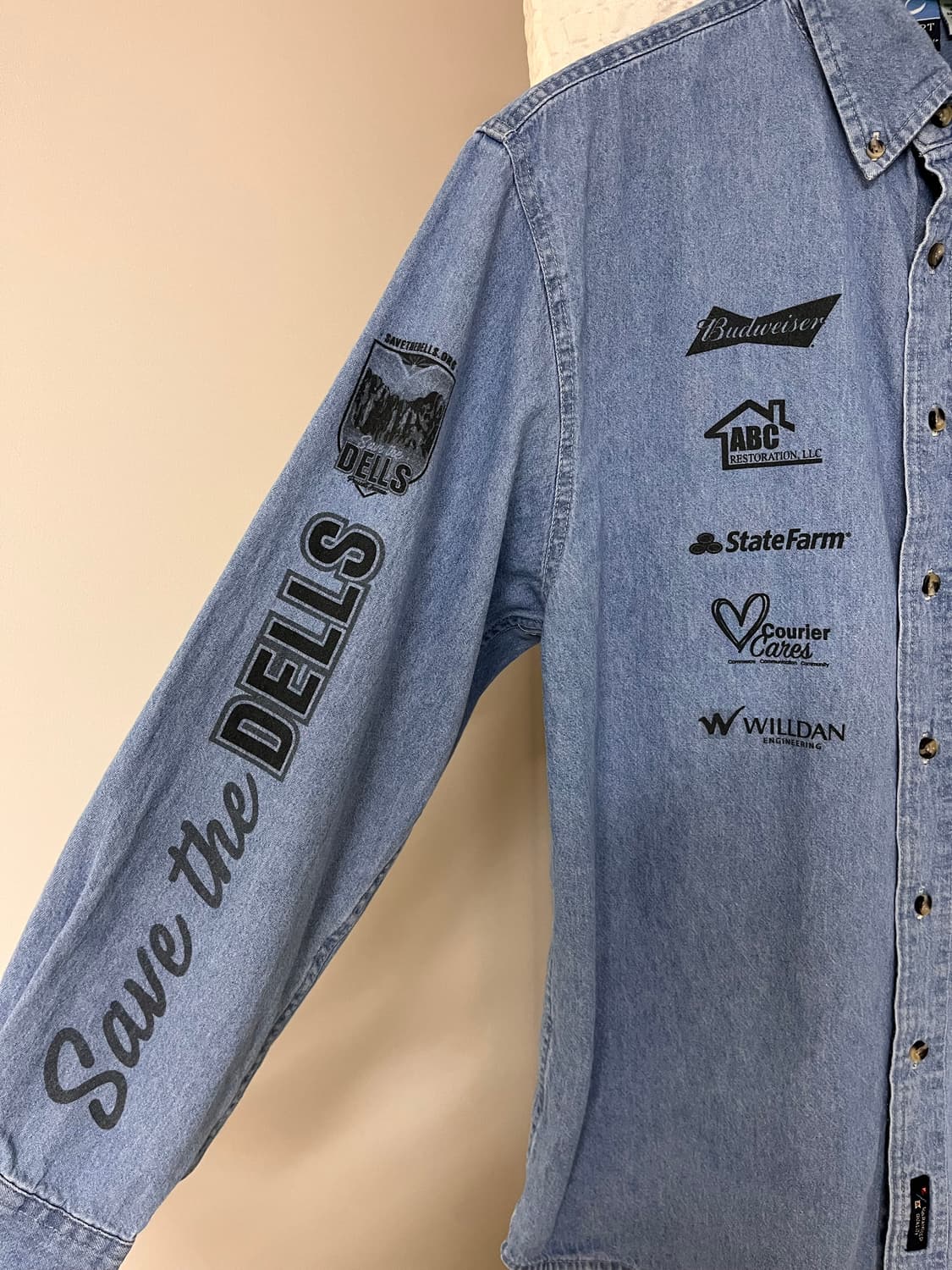 Port and company 미국 빈티지 데님셔츠 상품이미지4