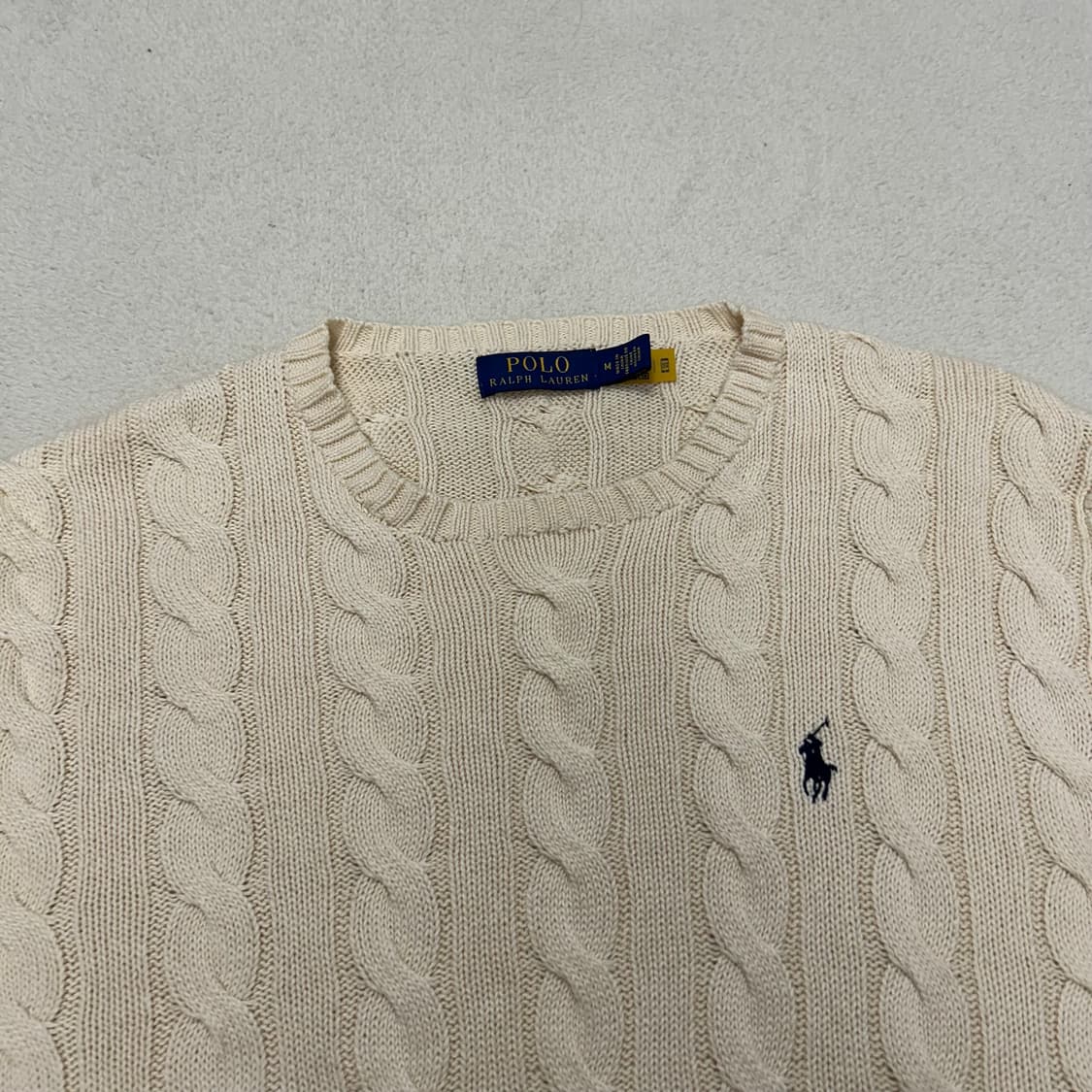 Polo Ralph Lauren ivory cable-knit 상품이미지5
