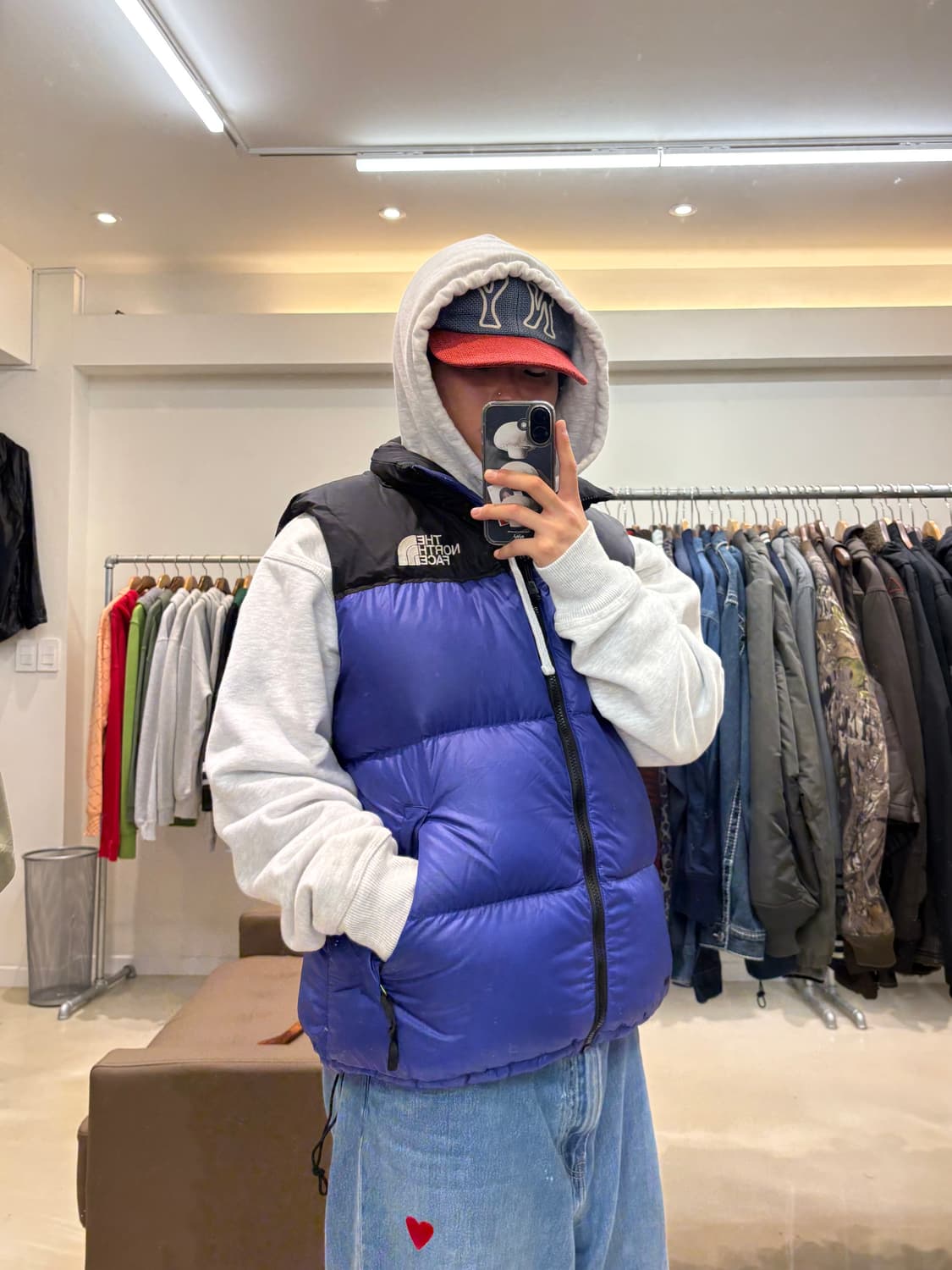 더 노스페이스 700 눕시 패딩 베스트 상품이미지6