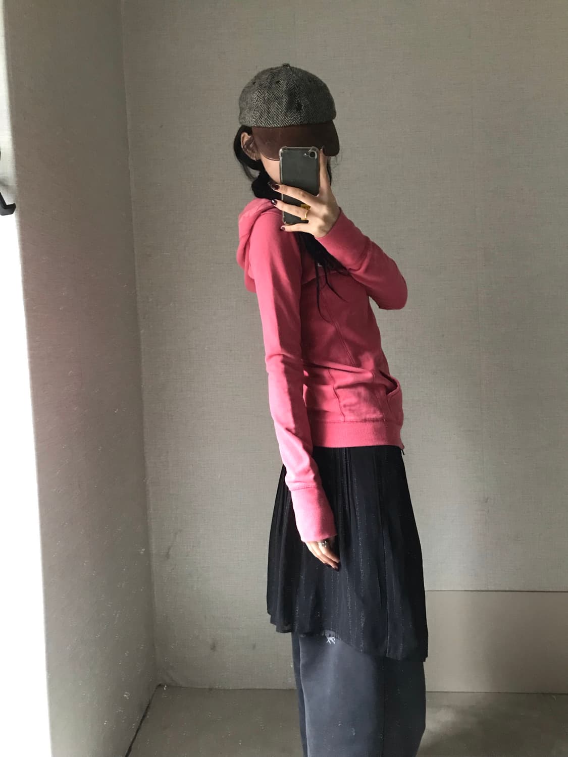아베크롬비 핑크 딱붙핏 후드집업 상품이미지5