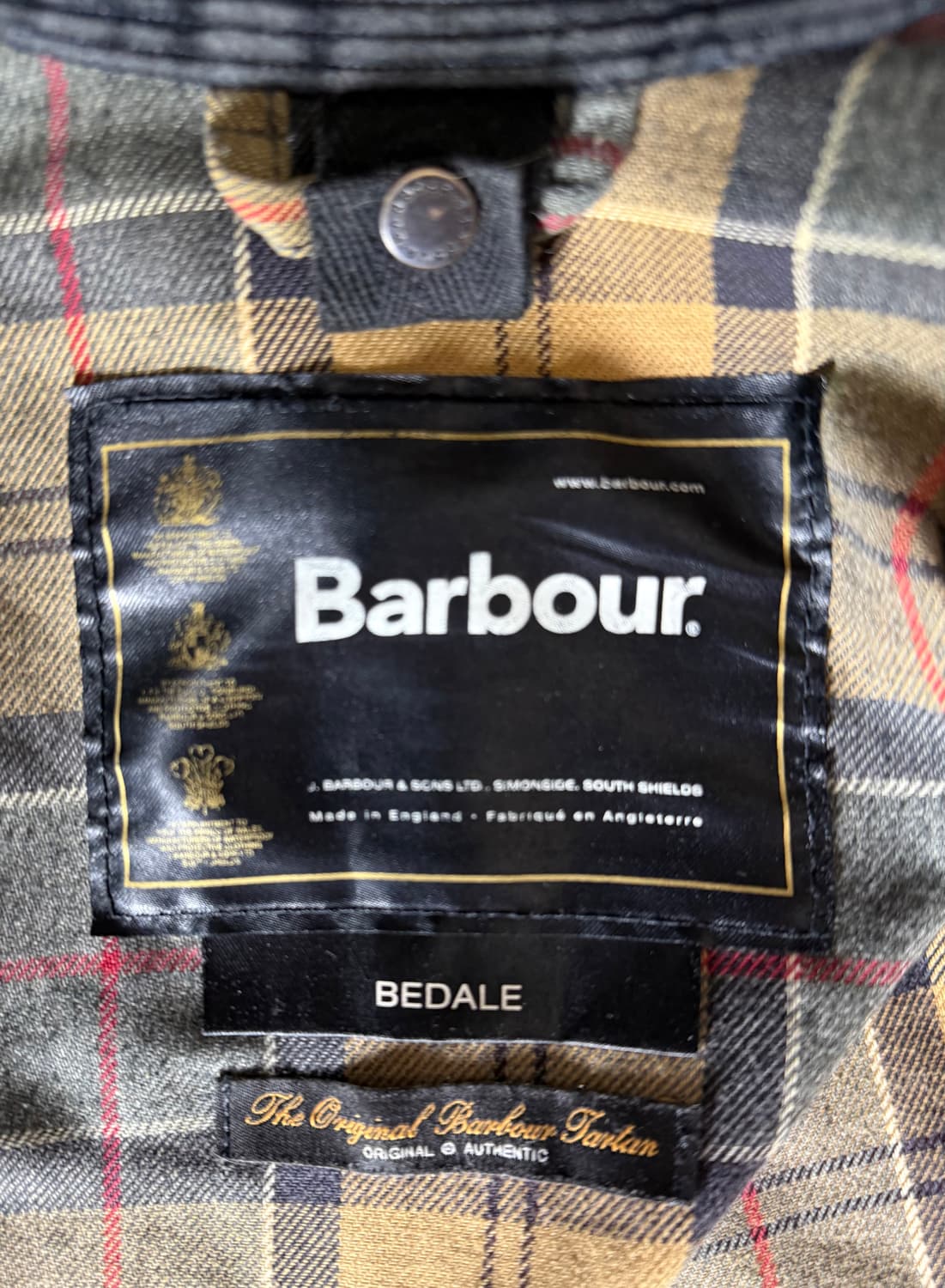 바버 베들레 왁스 자켓 네이비 C34 영국제  상품이미지7