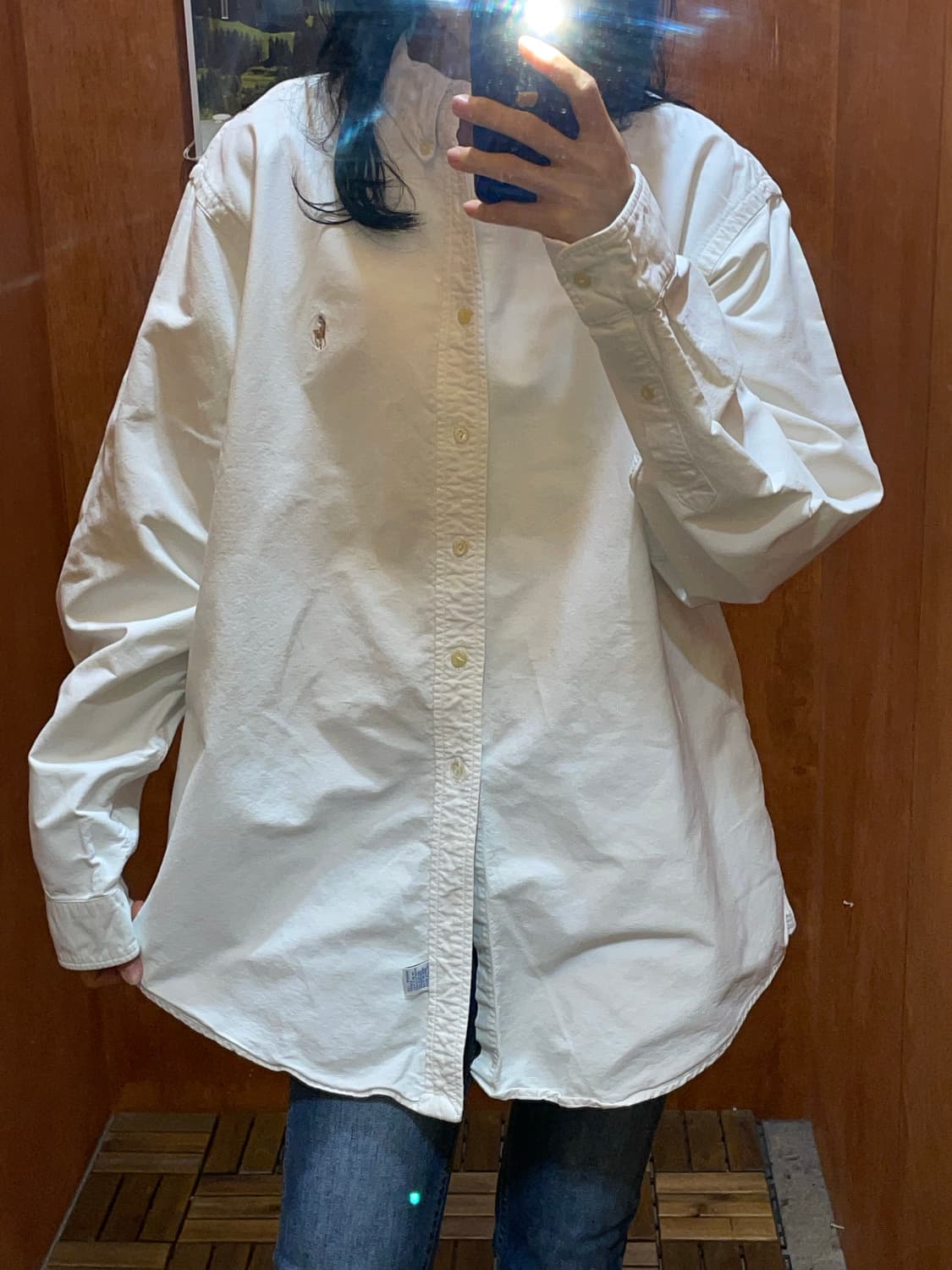 (XL) POLO 폴로 랄프로렌 화이트 셔츠 상품이미지1