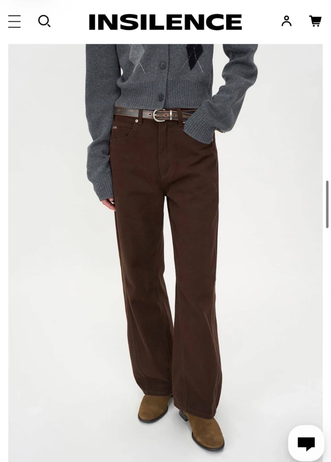 새상품) 인사일런스 데님 팬츠,청바지 상품이미지2