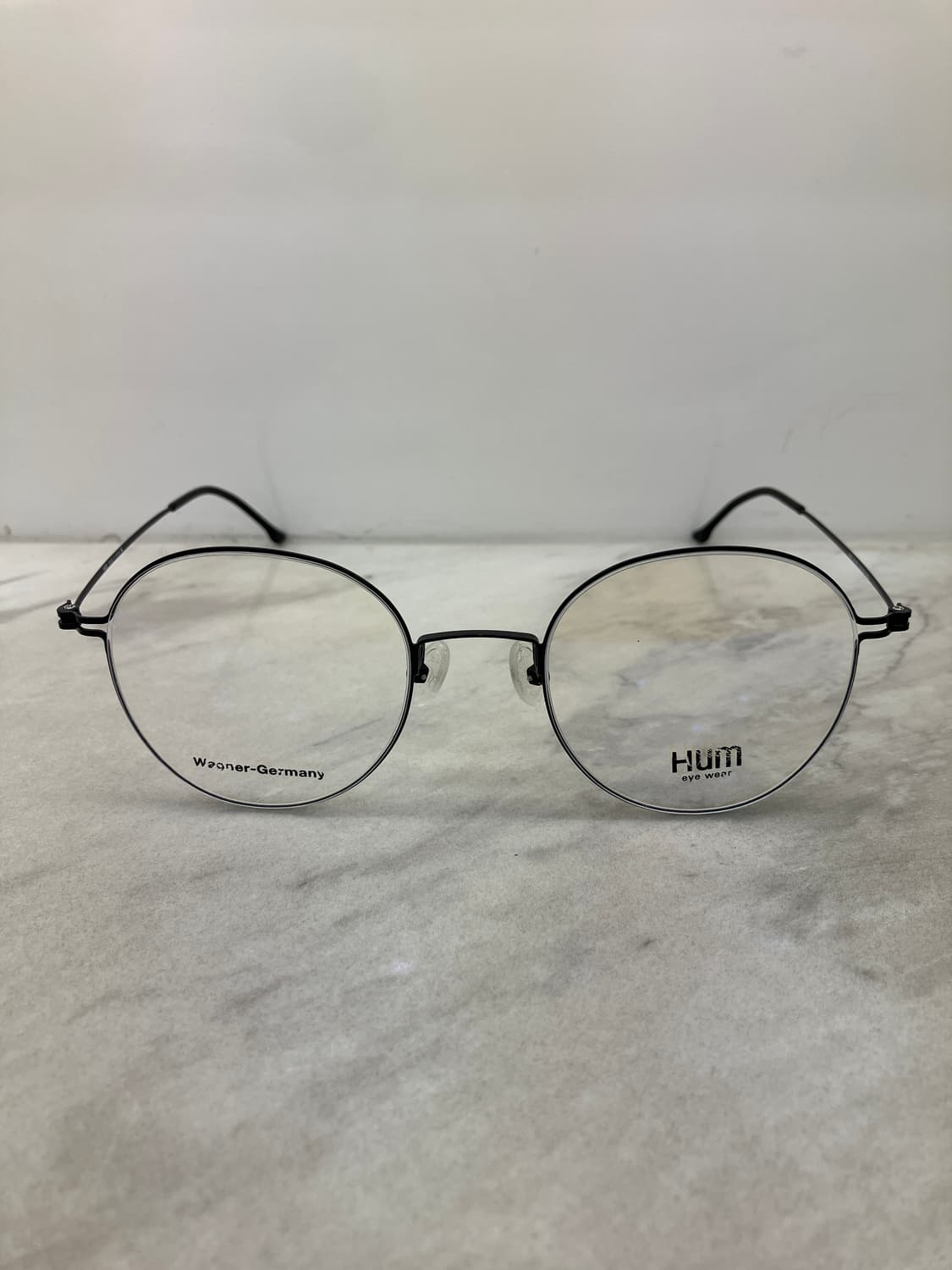 B39 흄 HUM 블랙 라운드 역산각 메탈테 안경 상품이미지6