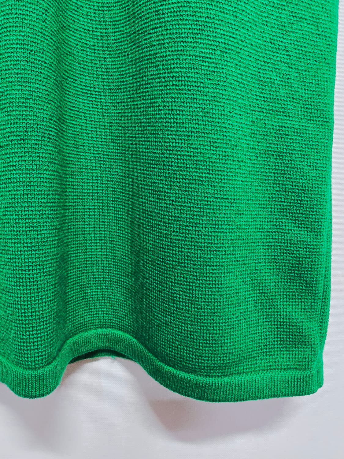 타임 초록색 브이넥 반팔 니트 원피스 상품이미지4