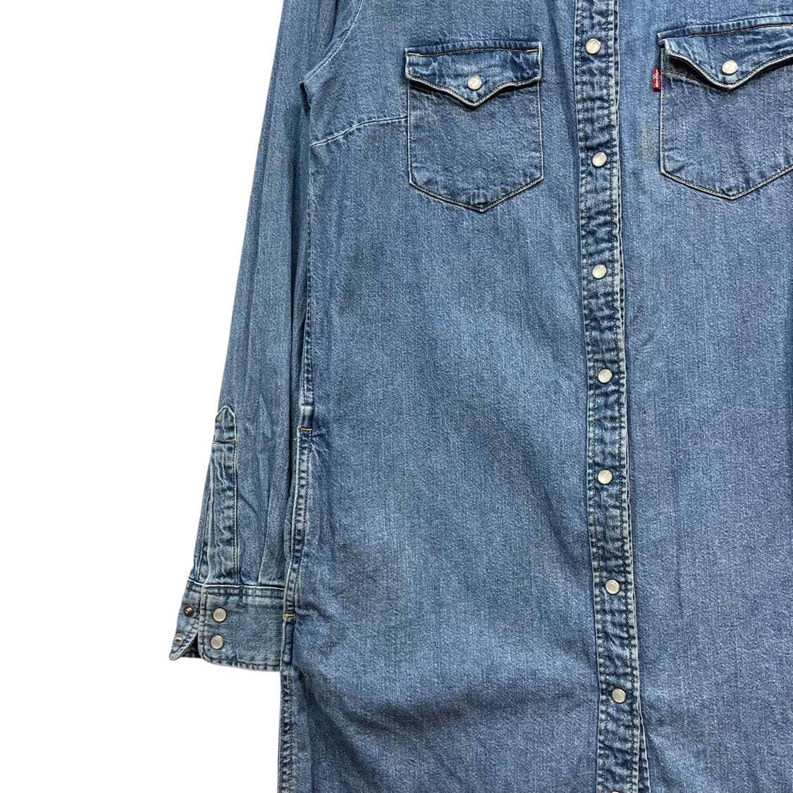 Levi's Denim Snap Button Shirt Dress 상품이미지5