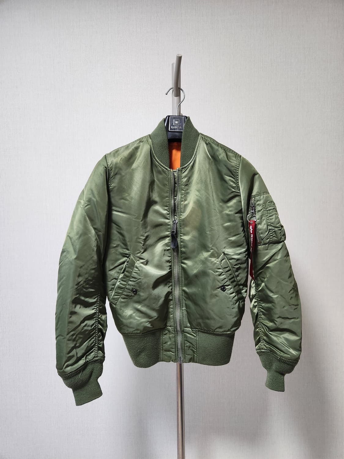 알파인더스트리 MA-1 카키 봄버 자켓 xs 상품이미지1