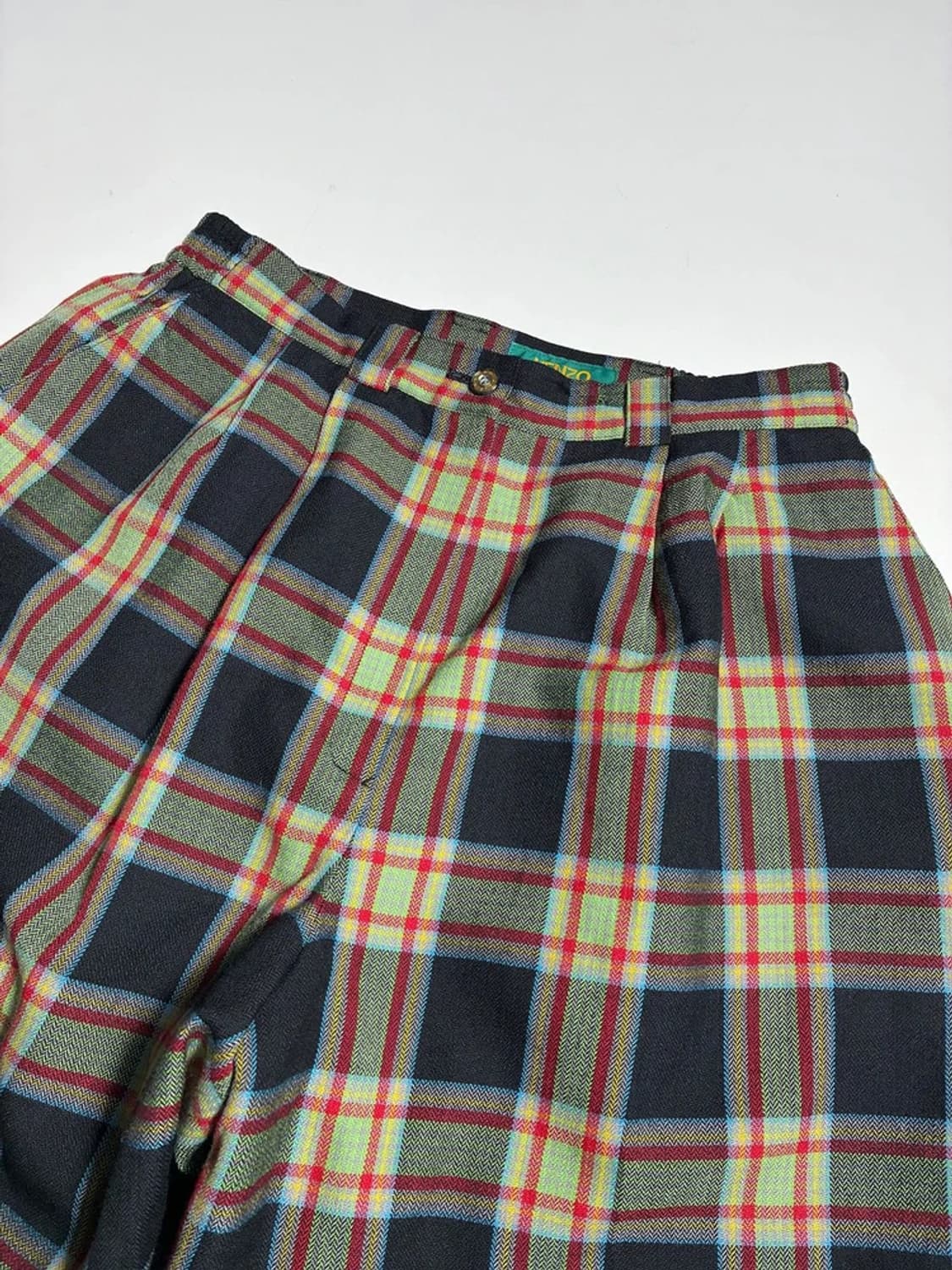 겐조 KENZO 골프 90's 체크 패턴 반바지 R2015 상품이미지2