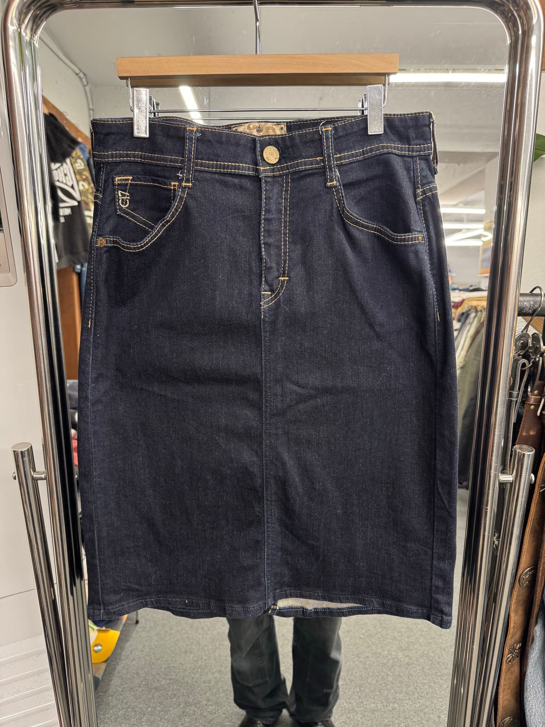 japanese vintage C17 데님 스커트 상품이미지1