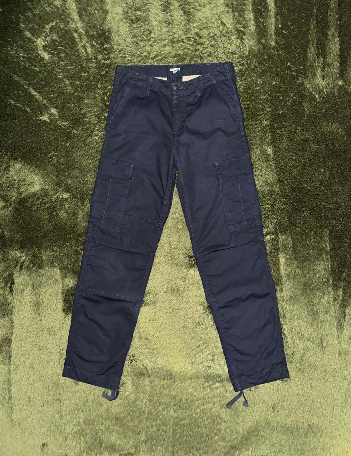 [30X32] 칼하트 WIP 루즈 핏 립스탑 카고 팬츠 네이비 상품이미지1