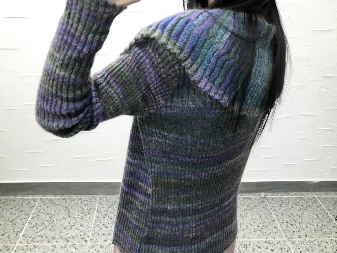 aurora wave knit cardigan 상품이미지3