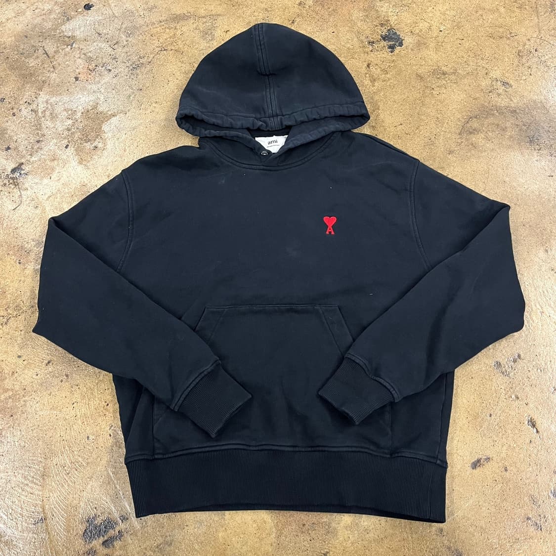 [정품/S] 아미 스몰 하트 블랙 후드티 b19 상품이미지2