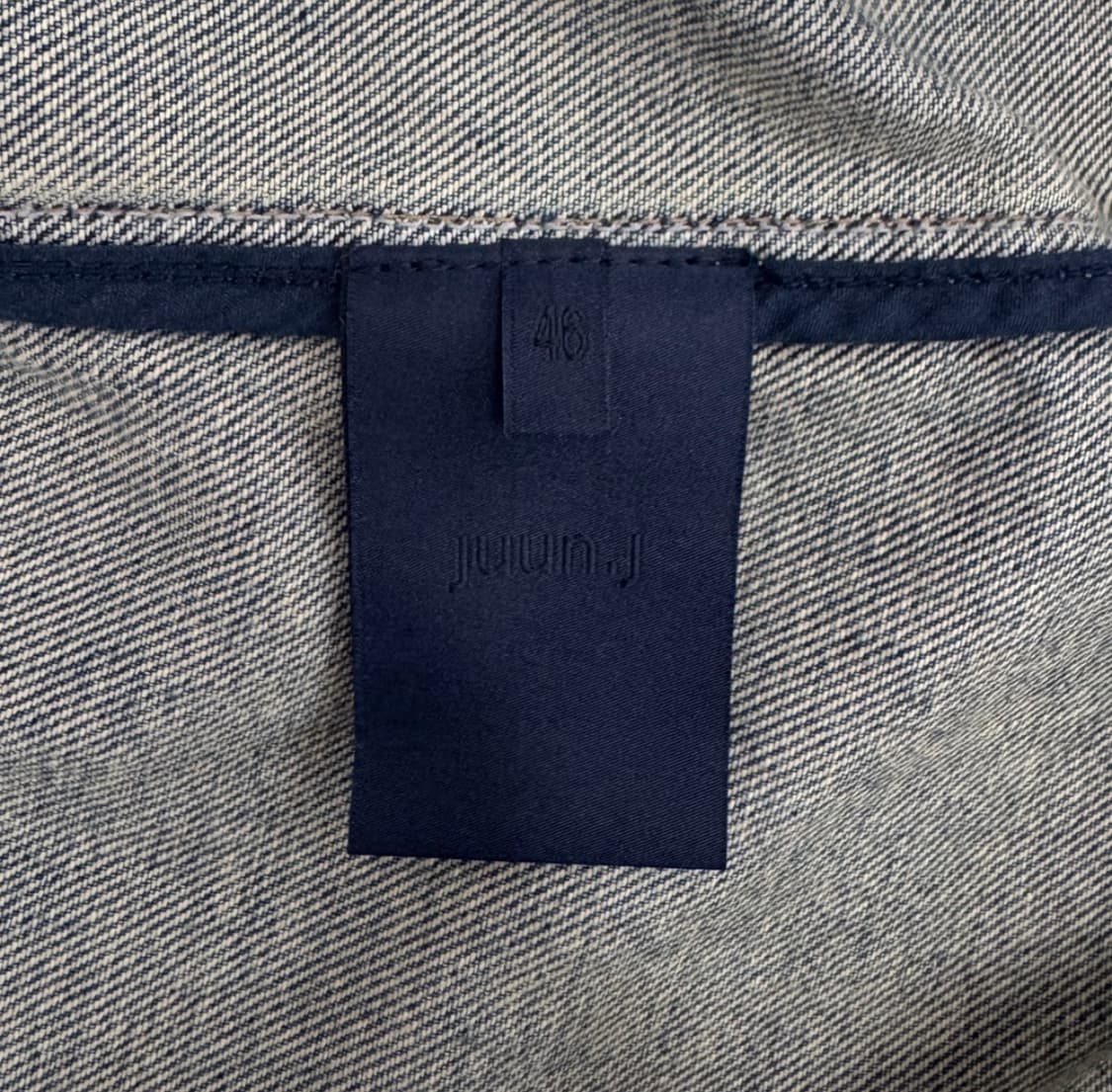 [46] 준지 남성 포켓 가먼트다잉 워싱 지퍼 데님 트러커 자켓 블루 상품이미지9