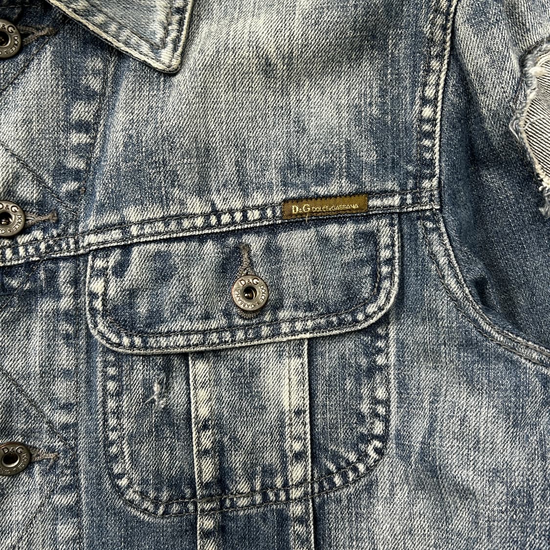 돌체앤가바나 디스트레스드 데님 자켓 상품이미지4