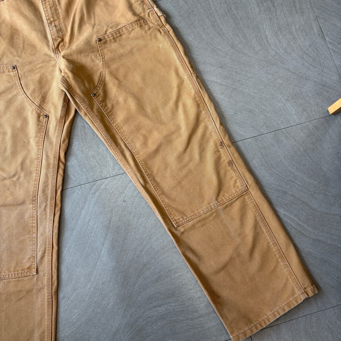 칼하트 정품 브라운 더블니 팬츠 상품이미지4