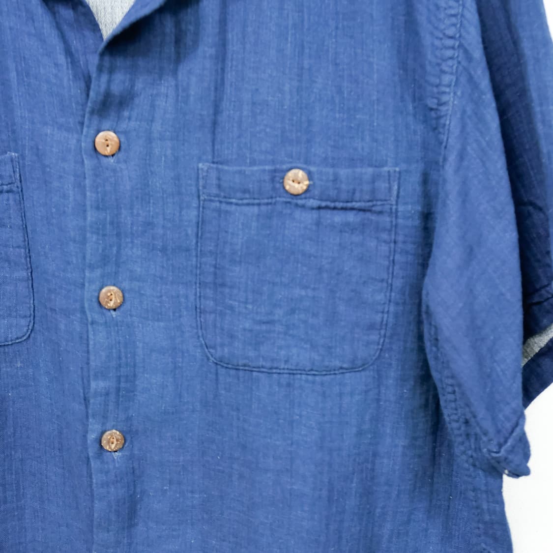 (JP/40) 풀카운트 Khadi Shirt 인디고 상품이미지3