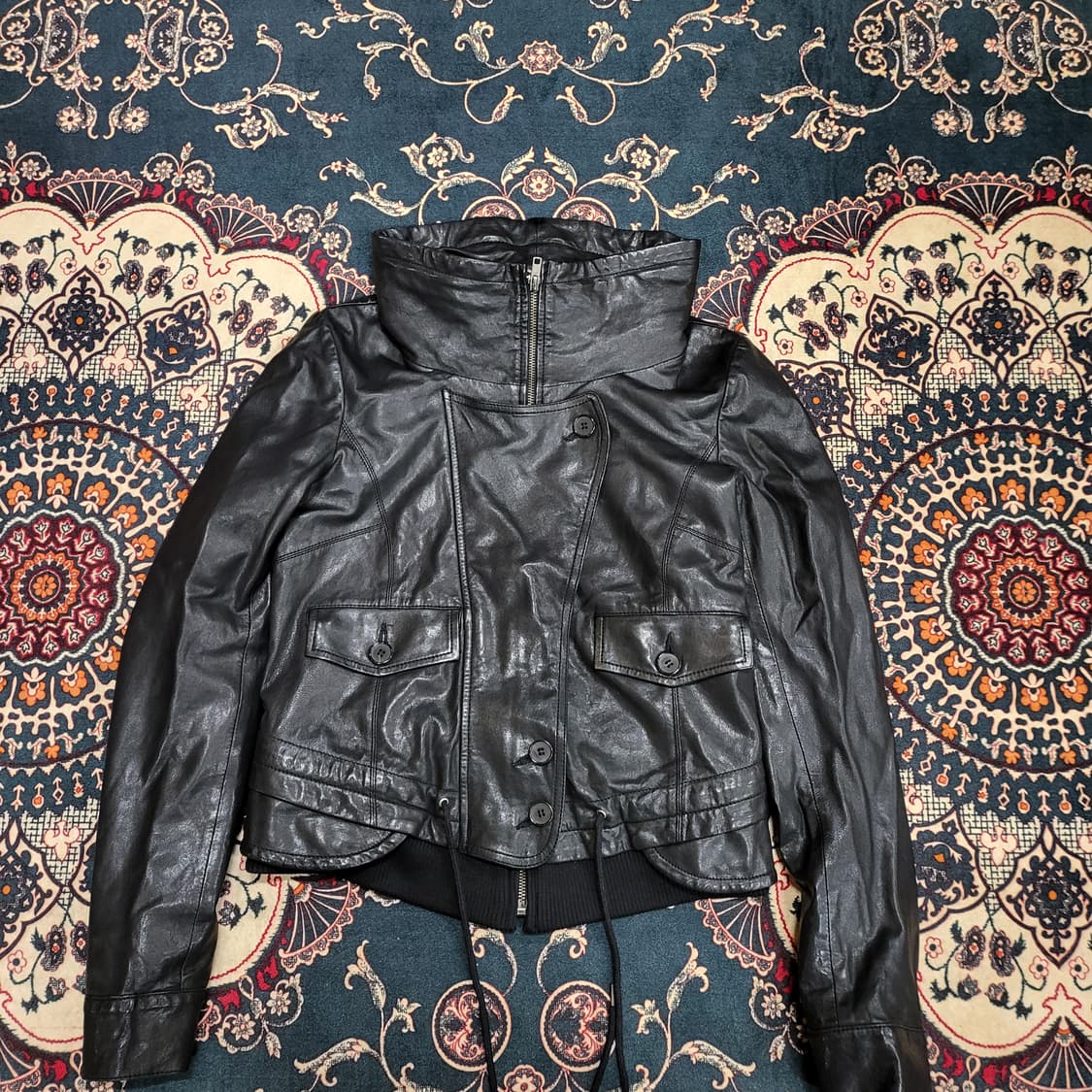 리얼 레더 자켓 (os) 상품이미지3