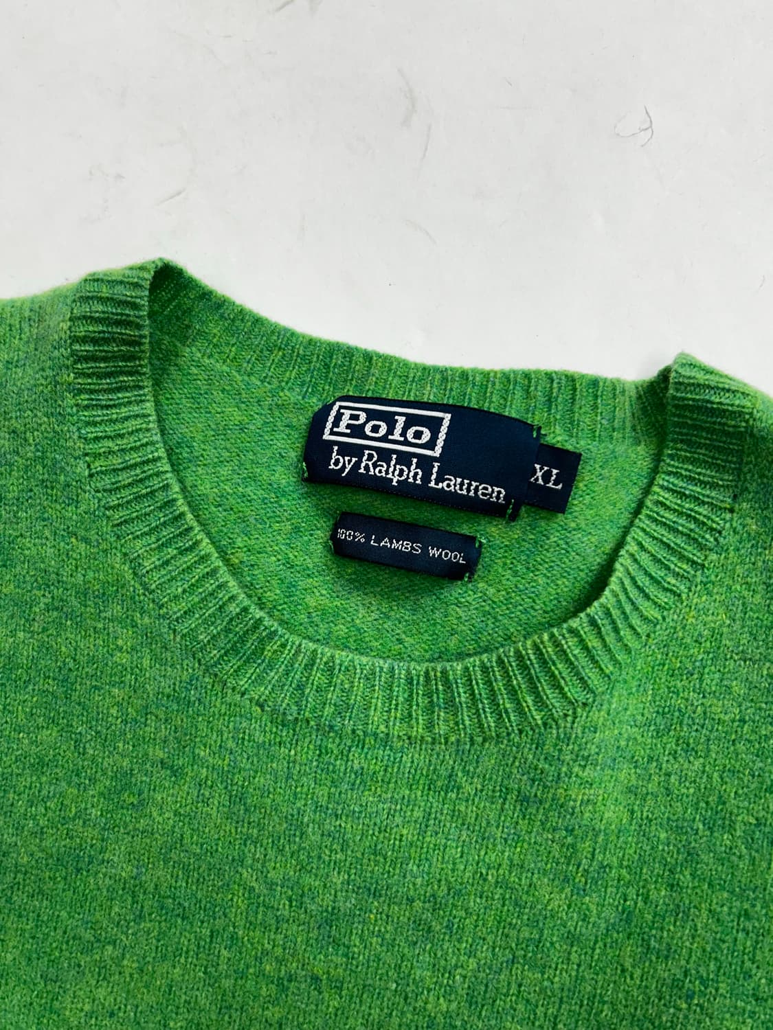 폴로 랄프로렌 퍼플포니 그린 울 니트 XL 상품이미지5