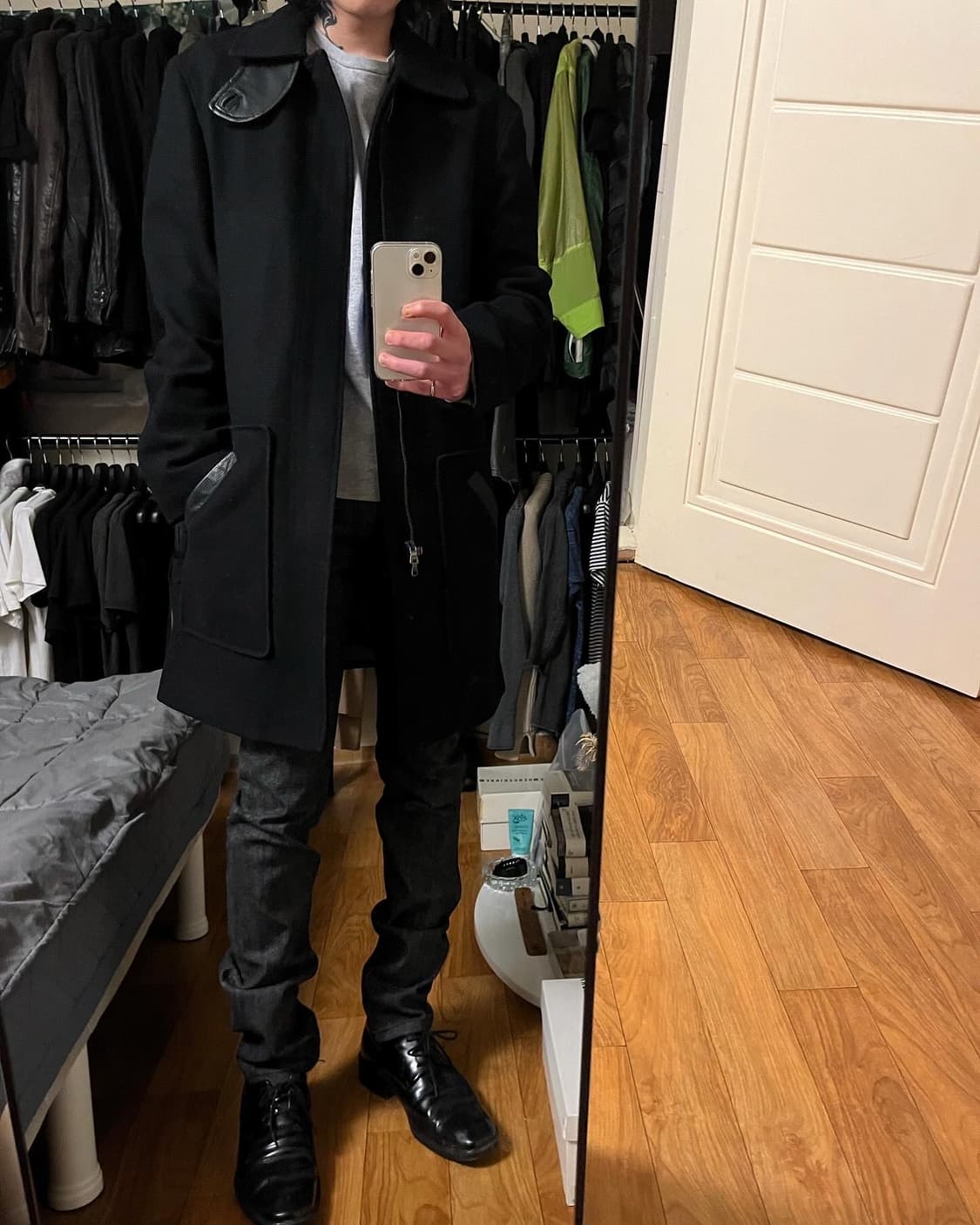 armani exchange hi-neck coat 상품이미지1