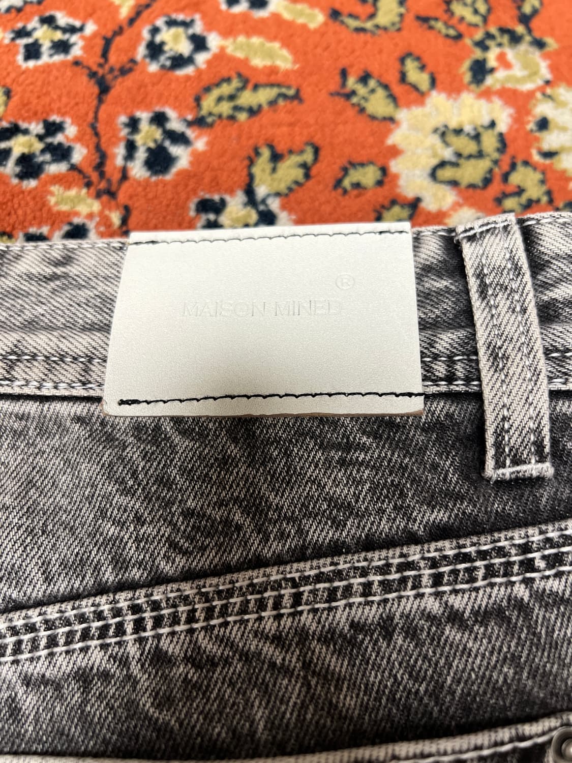 [48] 메종미네드 그레이 카펜터 데님팬츠 상품이미지7