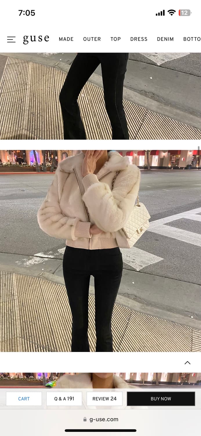 구즈 페이크퍼 6 퍼자켓 상품이미지3