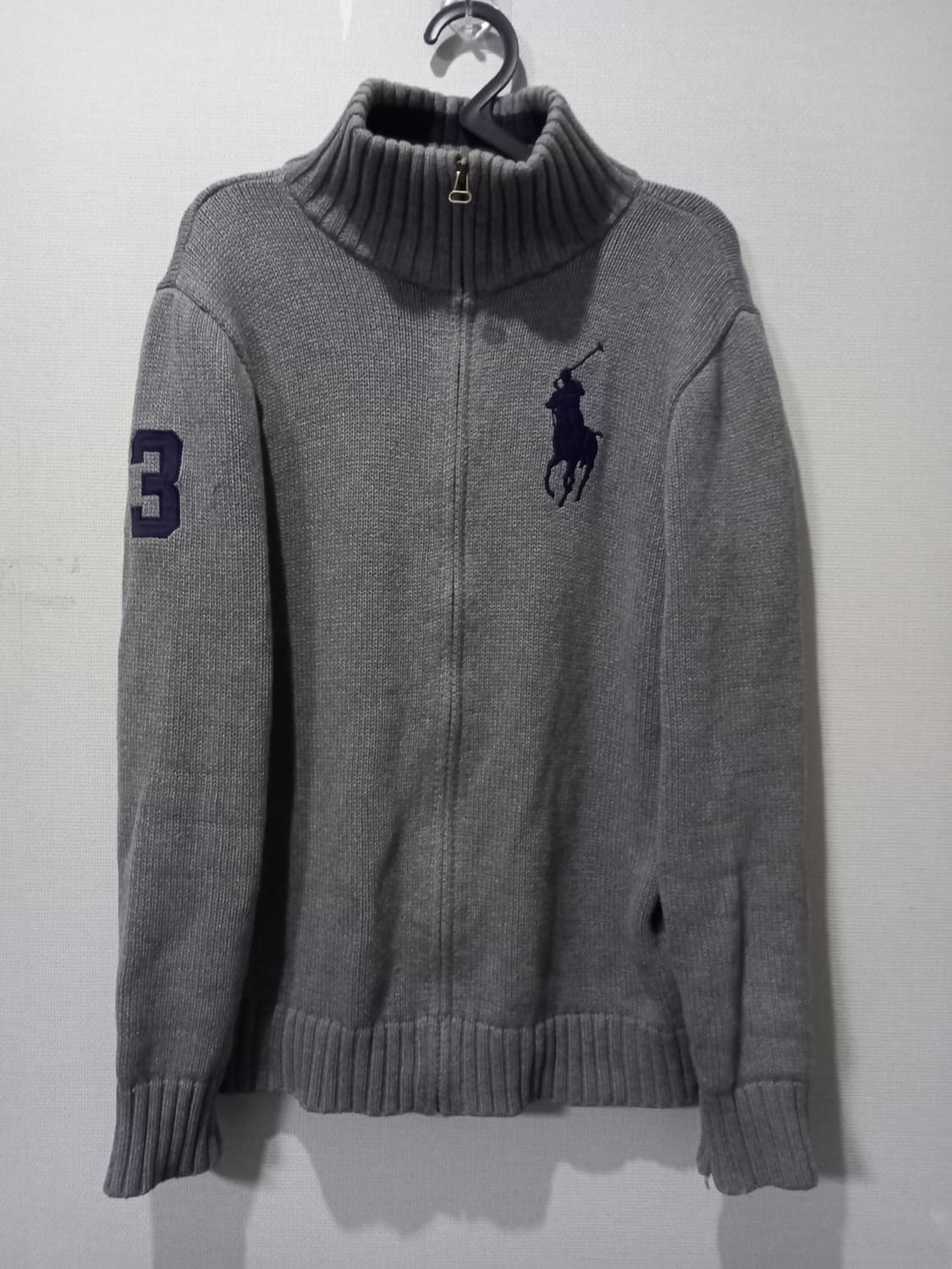 폴로 POLO 빅포니 니트집업 95/M 상품이미지1