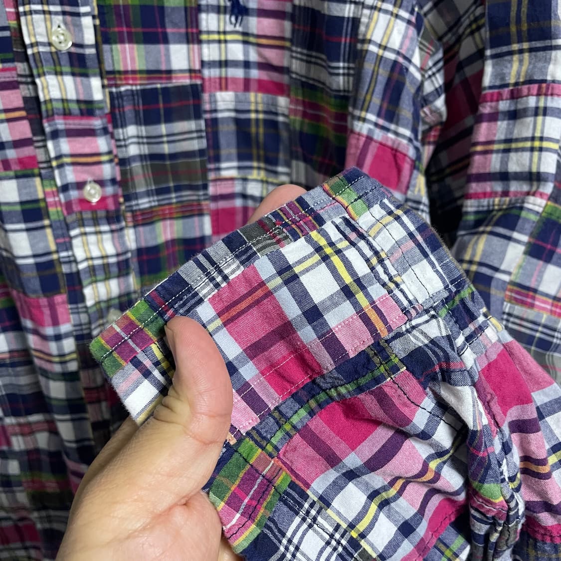 폴로 랄프로렌 패치워크 남성 셔츠 클레식핏 XL (남성 상품이미지5