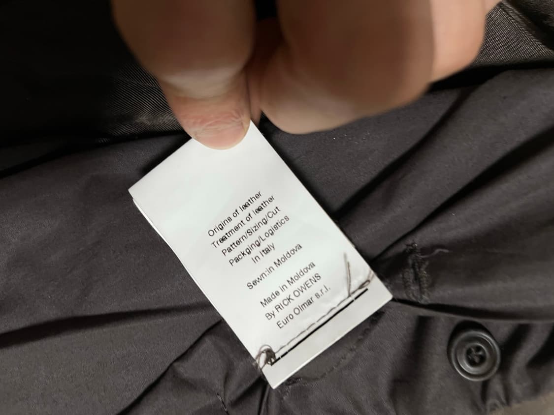 릭오웬스 Olmar & Mirta 가죽자켓 상품이미지7