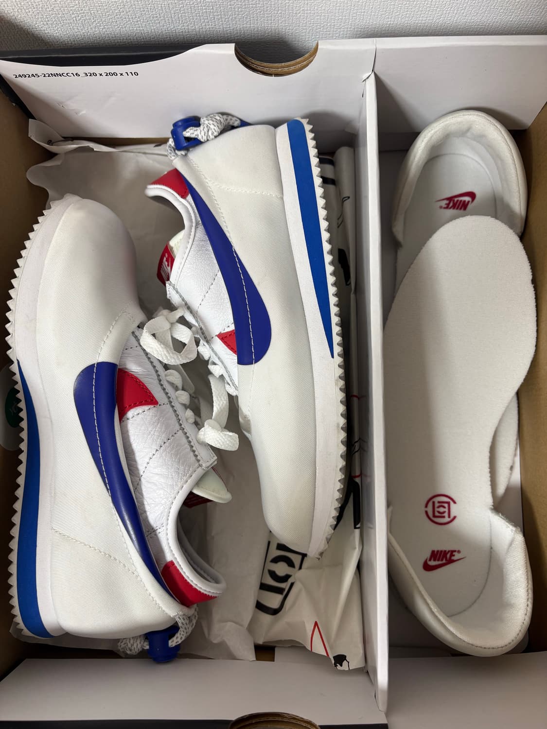 나이키 x 클랏 코르테즈 SP 화이트 앤 게임 로얄 상품이미지4