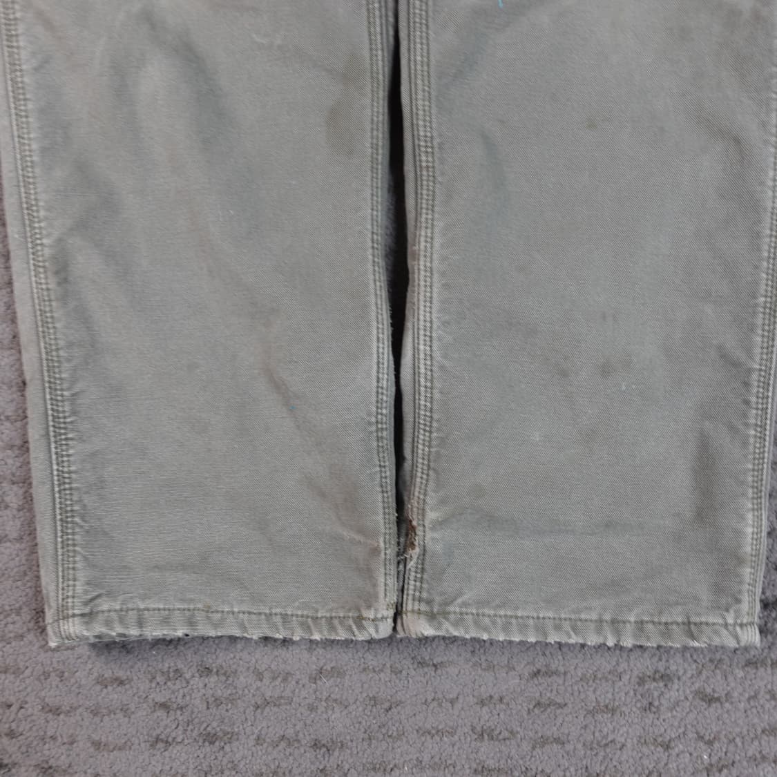 빈티지 칼하트 b11 싱글니 팬츠 누빔 모스그린 36 상품이미지5