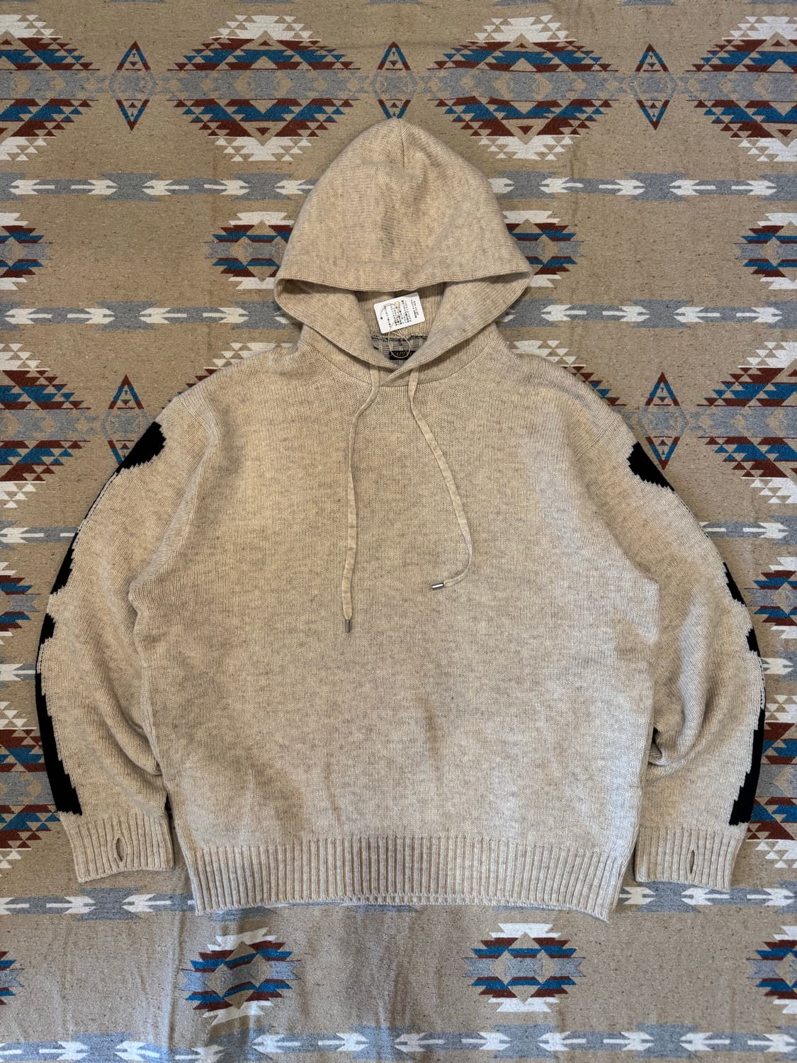 [L] 캐피탈 5G 울 본 후드 스웨터 키나리 상품이미지4