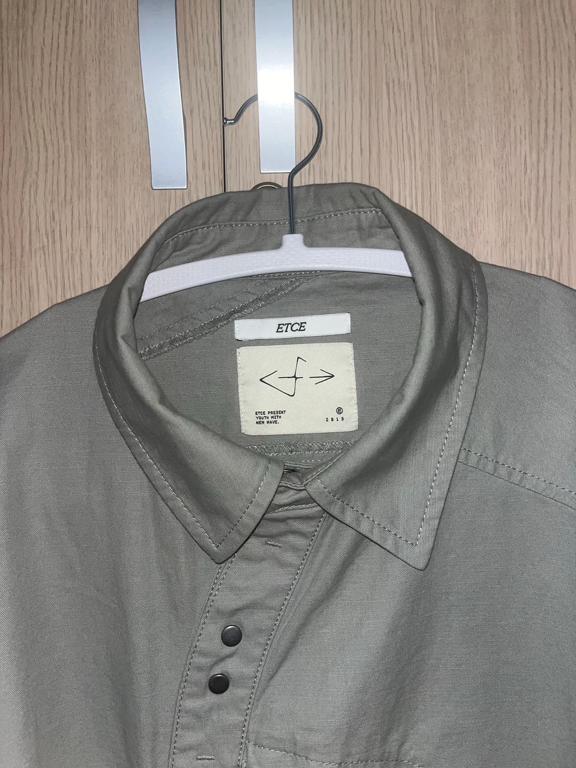  etce- CURVED COTTON SHIRTS (GRAY) 상품이미지7