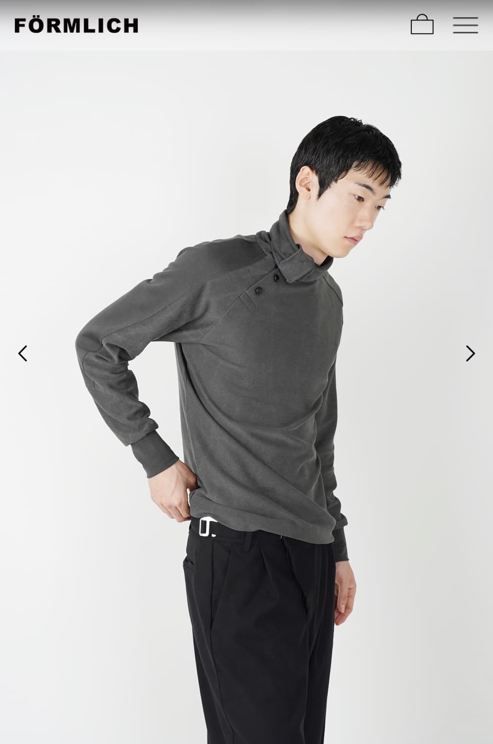 폼리쉬 Button High Neck Sleeve size 2 상품이미지3