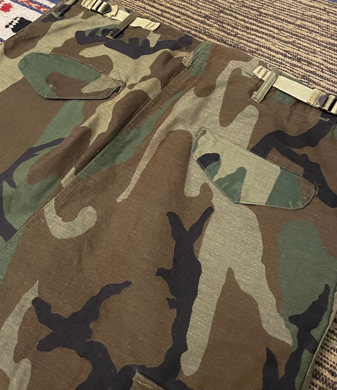 (M/R)80s US army 밀리터리 카모 우드랜드 카고팬츠 상품이미지7