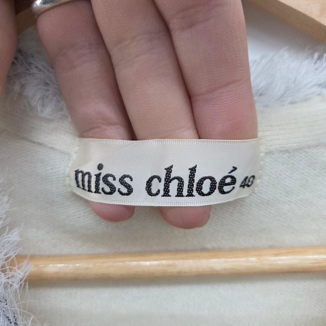 Miss 끌로에 아이보리색 가디건 여성 XS 상품이미지3