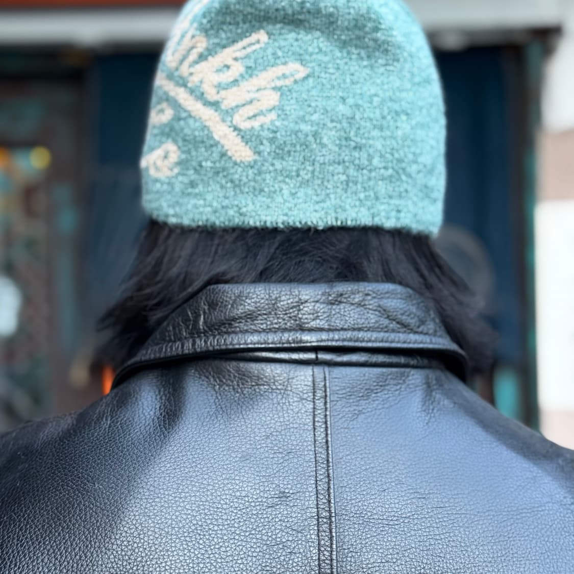 키앙크 알파카 울 블랜드 비니 [아쿠아블루/베이지] 상품이미지8