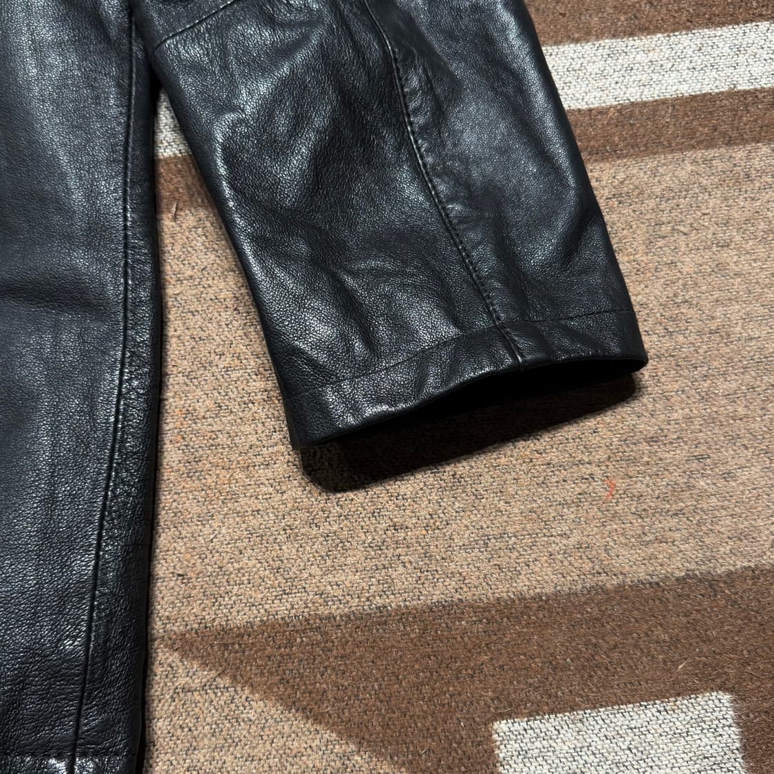 캐나다 데니어 램스킨 레더 카 코트 95~100 양가죽 자켓 상품이미지5