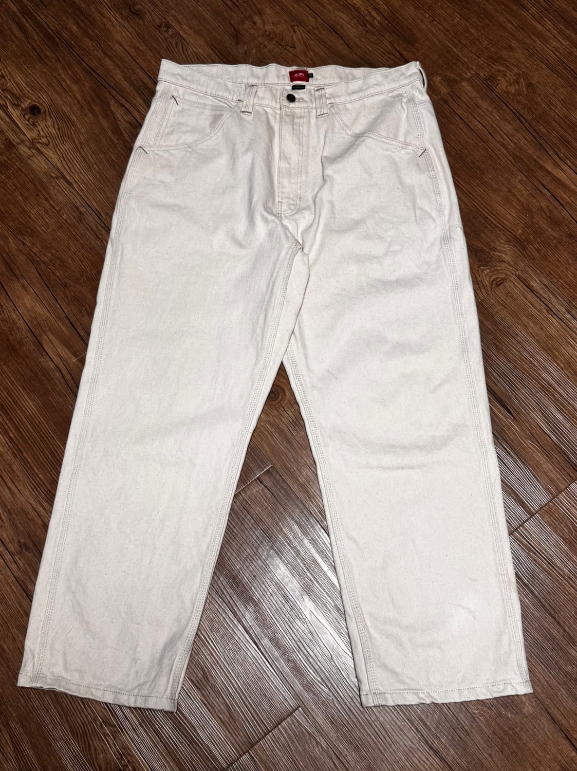 반스 스케이트 체크-5 루즈 아이보리 데님 팬츠 상품이미지2