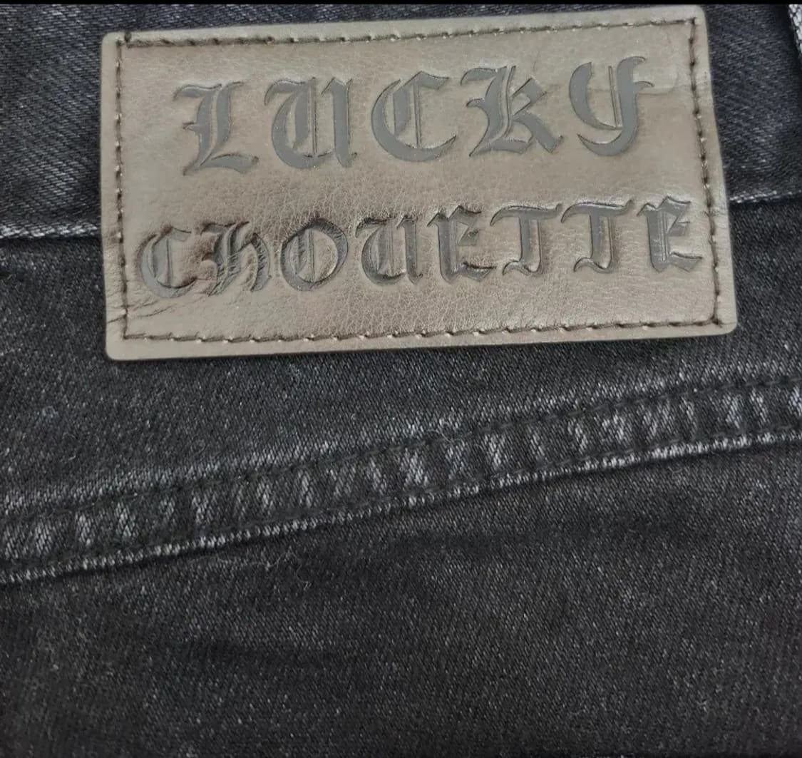 22fw/3번시착 /럭키슈에뜨 블랙 슬림핏 데님팬츠 36사이즈 상품이미지4