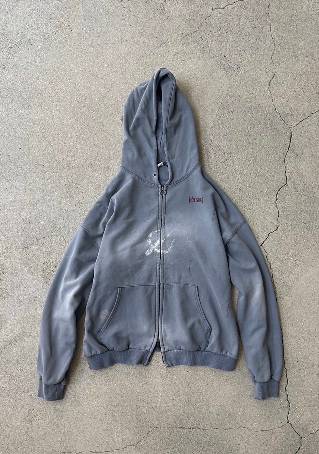 4) 폴리테루 집후디 핫스터프 하드 워시드 블루 상품이미지1