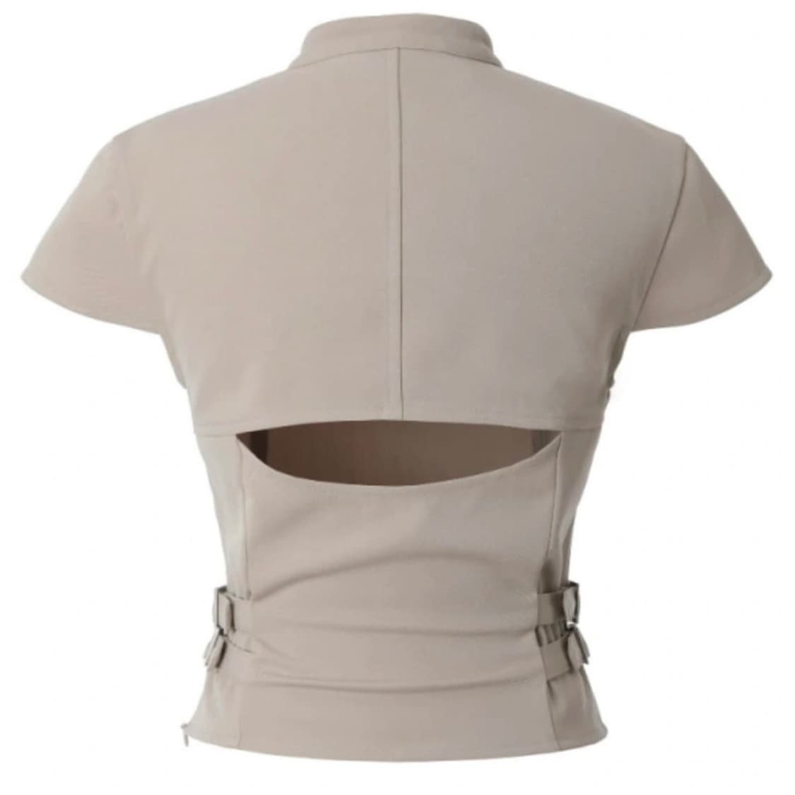 쓰리타임즈 - Tidy buckle top 베이지/ M 상품이미지6