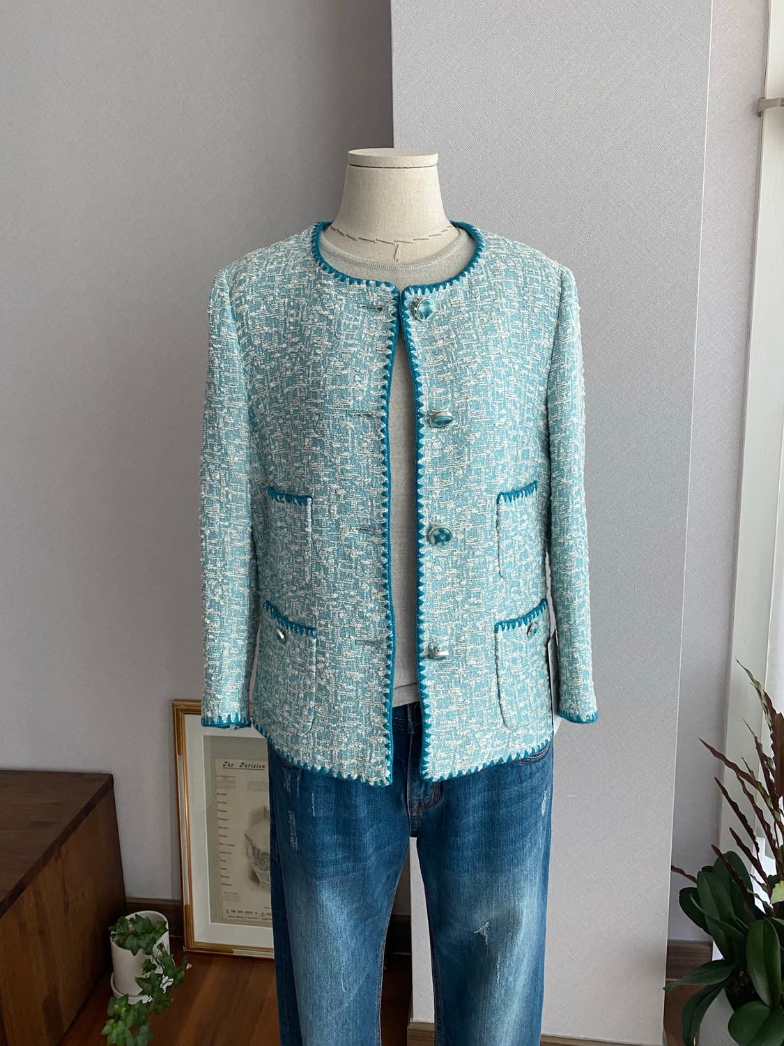 ZARA 자라 트위드 쟈켓(S,새제품) 상품이미지2