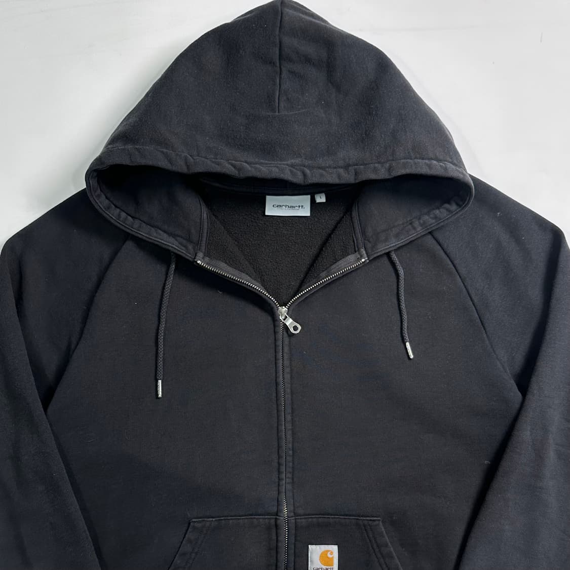 칼하트 블랙 후드집업 상품이미지2