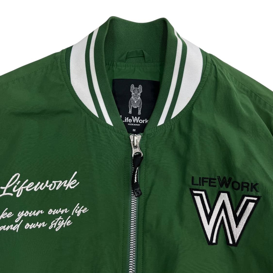 라이프워크 힙 도그 그린 바시티 자켓 M ( 발매가 199000원 ) 상품이미지5