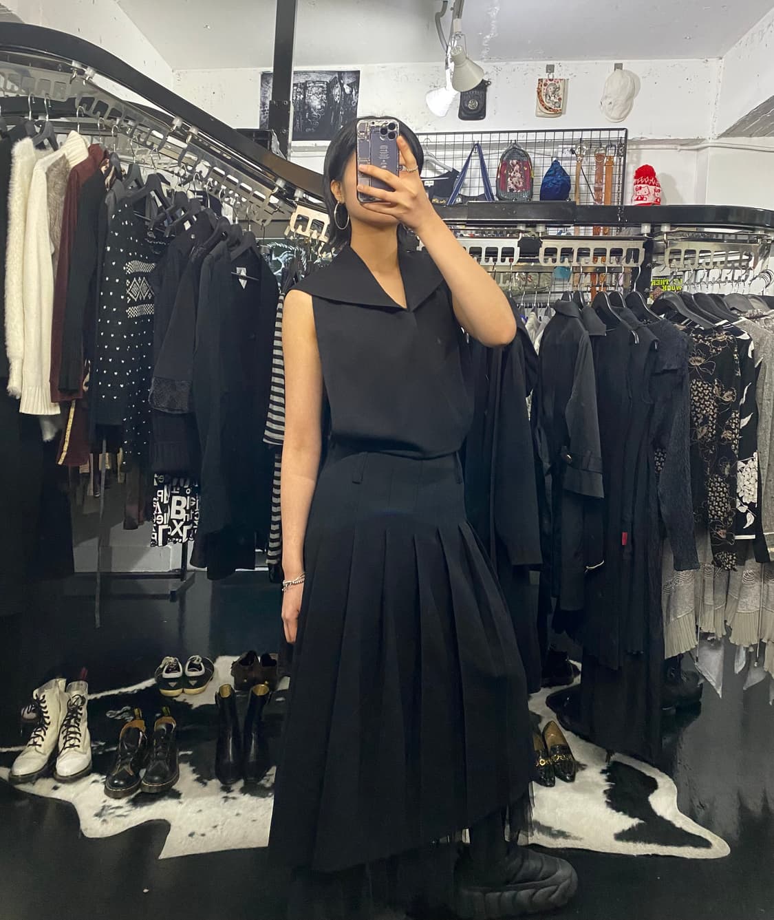 Comme des Garcons Tricot 백리스 홀터 원피스 상품이미지2